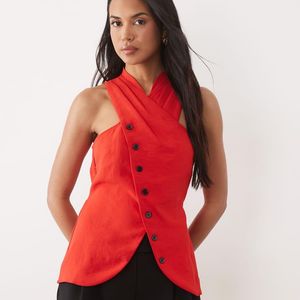 ASOS Tailored Wrap Neck Waistcoat