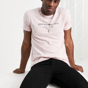 Abercrombie & Fitch – t-shirt in Pink für Herren