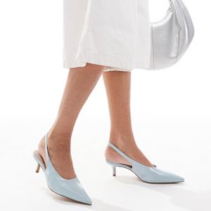 ALDO White Oceweth Slingback Kitten Heeled Shoes