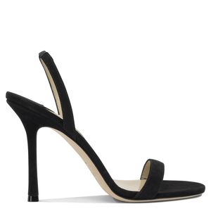 Jimmy Choo Black "Jenn 100 Mm" Heeled Sandals