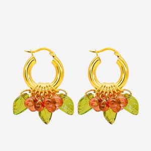 Annele Yellow Cranberry Queen Earrings