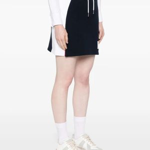 Thom Browne Blue Mini Skirt W/ Engineered 4 Bar