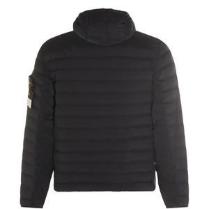 Stone Island Black Capospalla C/Piuma Rds