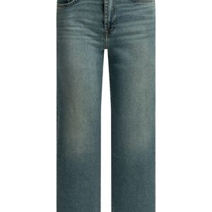 7 For All Mankind Blue Cotton Modal Elastomultiester Elastane Jeans