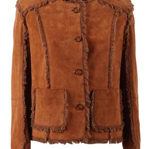 Bully Brown Goat Suede Leather Jacket