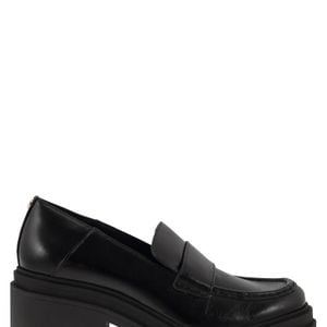 Michael Kors Rocco Lederen Mocassin Met Hiel in het Zwart