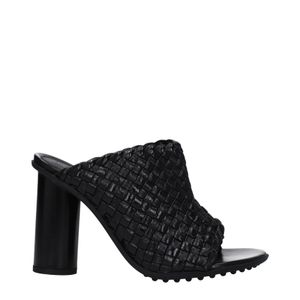 Bottega Veneta Black Atomic Sandals Leather
