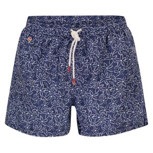 Kiton Blue Short Patterned Swim Boxers for men
