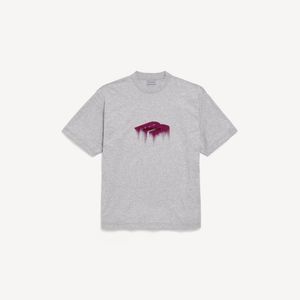 Balenciaga Grey Wet Brush Medium Fit T-Shirt for men
