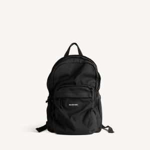 Balenciaga Black Explorer Multipocket Backpack for men