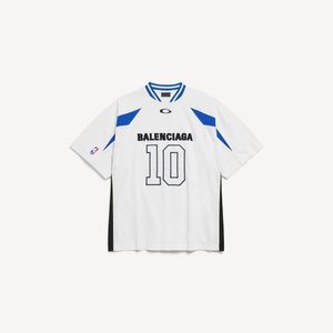 Balenciaga Blue Nba Collaboration Oversized T-Shirt for men