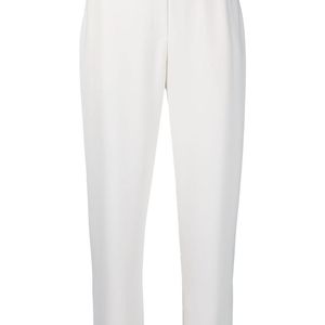 Pantaloni crop Pany di P.A.R.O.S.H. in Bianco