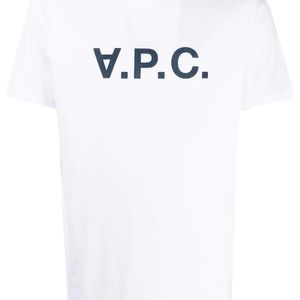 メンズ A.P.C. ロゴ Tシャツ ホワイト