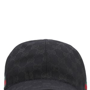Gucci Original GG Canvas Baseball Hat With Web in het Zwart voor heren
