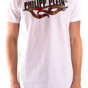T-shirt uomo cotone di Philipp Plein in Rosa da Uomo