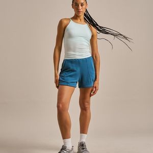 Bam Blue High Neck Hidden Support Vest Top
