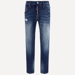DSquared² Blue Distressed Skater Jeans for men