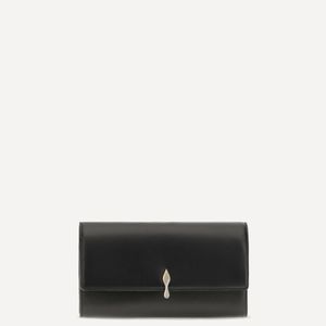 Christian Louboutin Black Bettina Leather Wallet With Chain