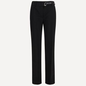 Max Mara Black Rum Cigarette Pants With Belt