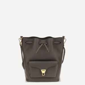 Coccinelle Grey Beat Generation Bucket Bag