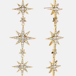 BaubleBar White Venus Celestial Statement Earrings