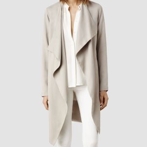 AllSaints Grey Hace Trench Coat