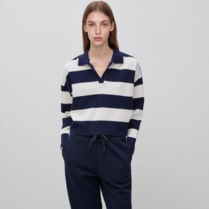 Benetton Black Benetton, Striped Polo Shirt