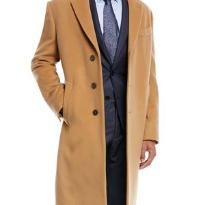 Armani Wool & Cashmere Single-breasted Topcoat for men