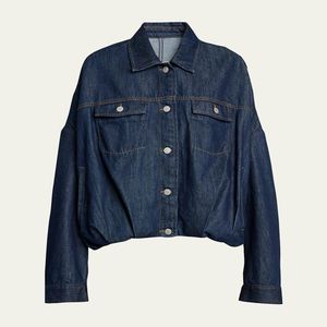 Dries Van Noten Blue Denim Bubble Jacket