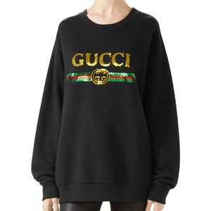 Gucci ブラック オーバーサイズ ロゴ スウェットシャツ