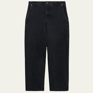 Loewe Blue Leather-Patch Jeans for men