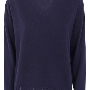 Fabiana Filippi Blue Sweater V Neck "Mad216F015.M281 5146 Night"