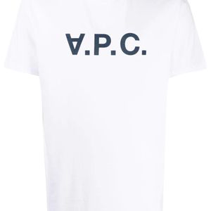 A.P.C. White T-shirts And Polos Blue for men