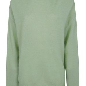 Frankie Shop Green "Timea" Mohair Fuzzy Sweater