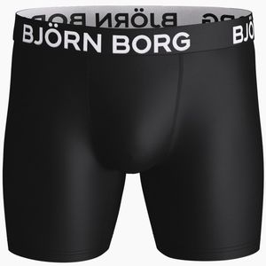 Björn Borg Solid Per Performance Shorts Black Beauty in het Zwart voor heren