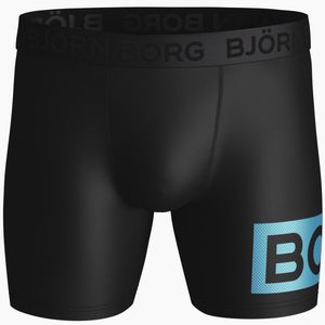 Björn Borg Radiate Performance Shorts Black Blue in het Zwart voor heren