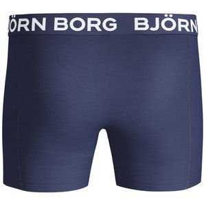 Björn Borg Solid Cotton Stretch Shorts in het Blauw voor heren