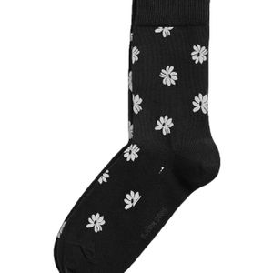 Björn Borg Simple Flower Ankle Socks Black Beauty in het Zwart