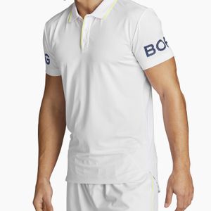 Björn Borg Borg Tennis Polo Brilliant White in het Wit voor heren