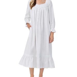 Eileen West White Cotton Ballet Nightgown