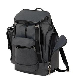 Tumi Black Griffen Flap Backpack for men
