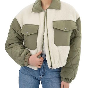 Lamarque Natural Peyton Mixed Media Jacket