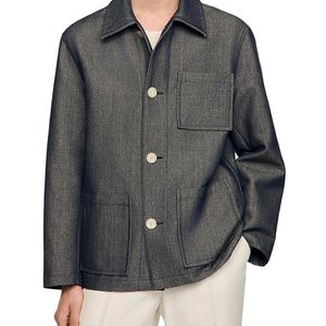 Sandro Gray Effect Worker Jacket for men