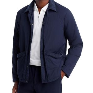 Herno Blue Light Stretch Nylon & Light Cord Patch Pocket Jacket for men