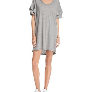 Current/Elliott Grey The Ruffle Roadie Tee Dress