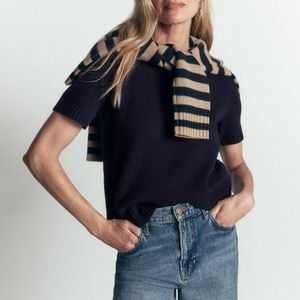 Boden Blue Marta Merino Wool T-Shirt