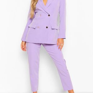 Pantalon Coupe Ajustée Boohoo en coloris Violet
