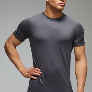 BoohooMAN Grey Active Lightweight Essentials Workout Regular Fit Raglan T-Shirt for men