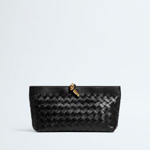 Bottega Veneta Black Andiamo Boat Pouch