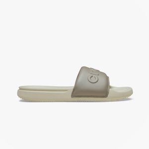 CROCSTM White Taupe Flat Sandals